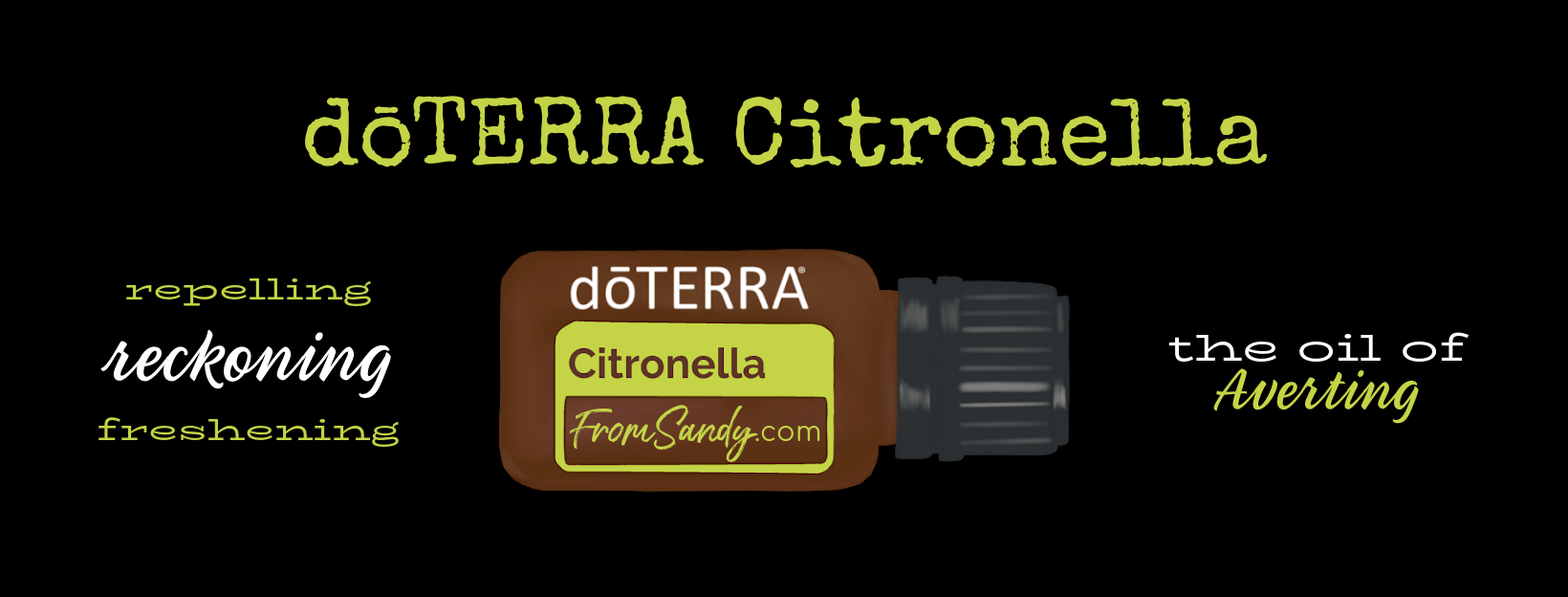 Citronella Essential Oil | From Sandy