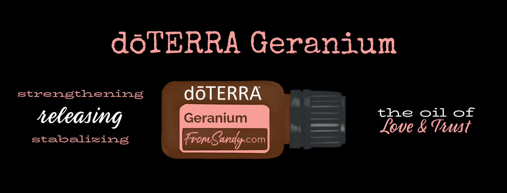 Geranium Essential Oil | From Sandy