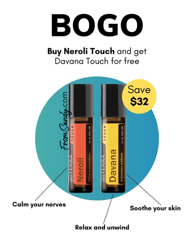 Buy Neroli Touch 10 mL, get Davana Touch 10 mL for FREE!  From Sandy